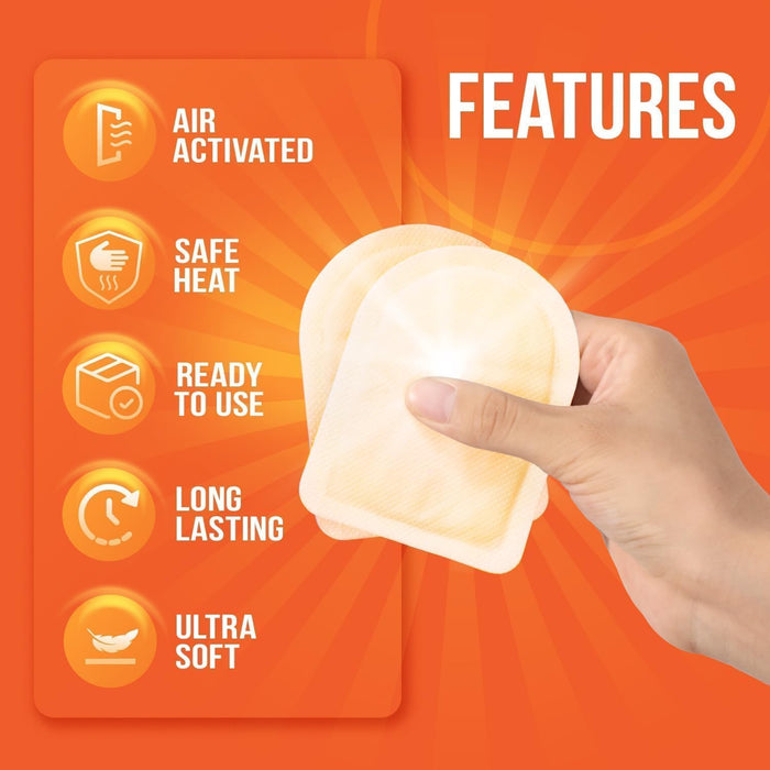 Toe Warmers, Disposable Air Activated 10 Hour Heat, TSA Approved (100 Pairs)