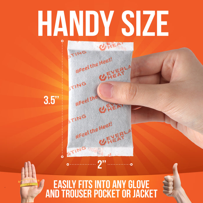 Hand Warmers 40 Pairs (80 Warmers) - Up to 10 Hours of Long Lasting Warmth and Hot Hands - Easy Air Activation for Hands, Body and Feet - TSA Approved